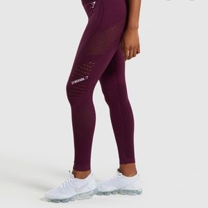 Maroon Flawless Knit Tights